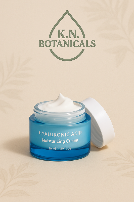 Crema facial hidratante con ácido hialurónico